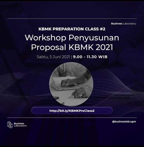 Workshop Penyusunan Proposal KBMK 2021 – Kreativitas UGM