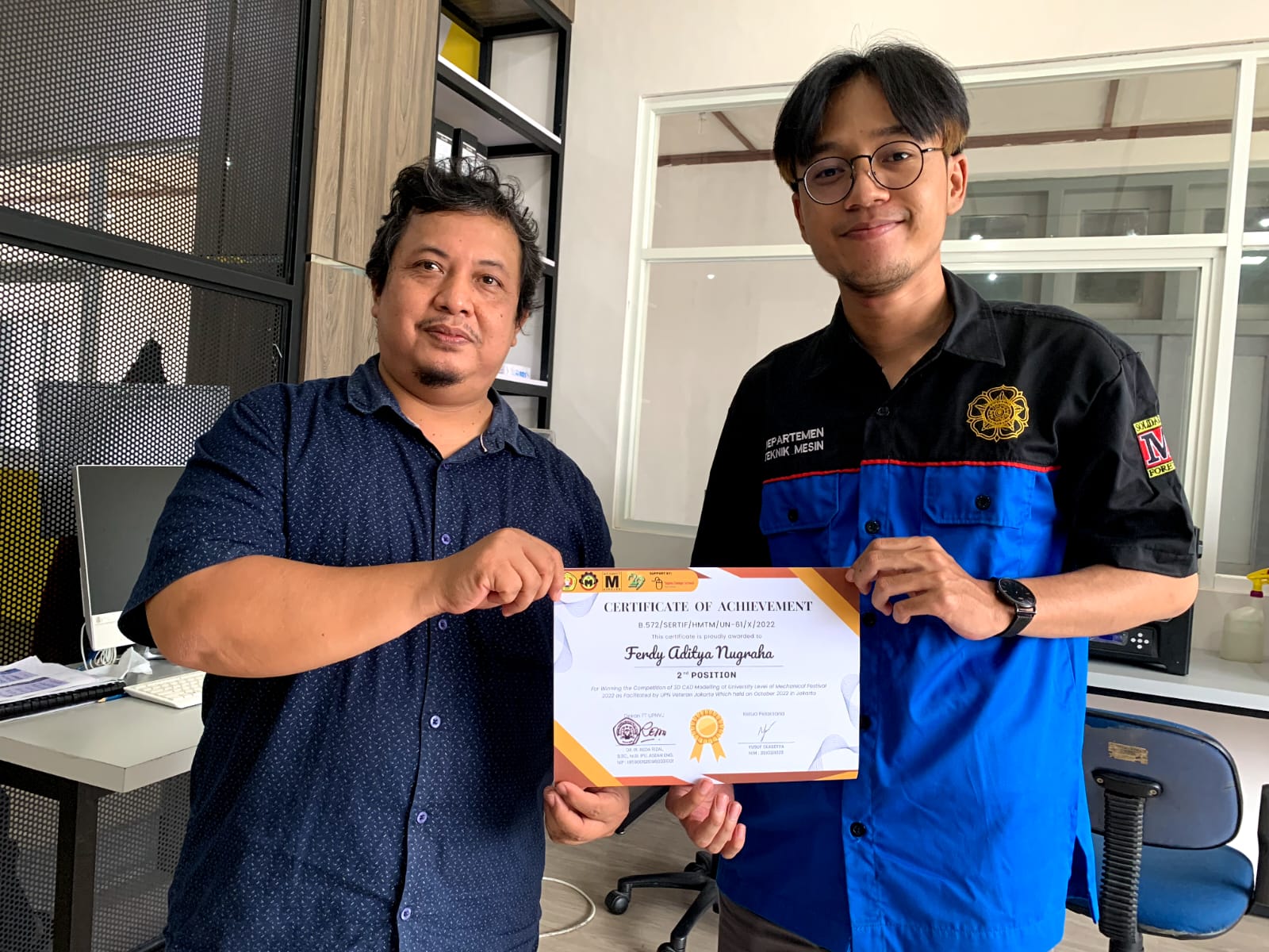 Mahasiswa Vokasi Ugm Sabet Juara Computer Aided Design Cad Mechanical Fest Upnvj